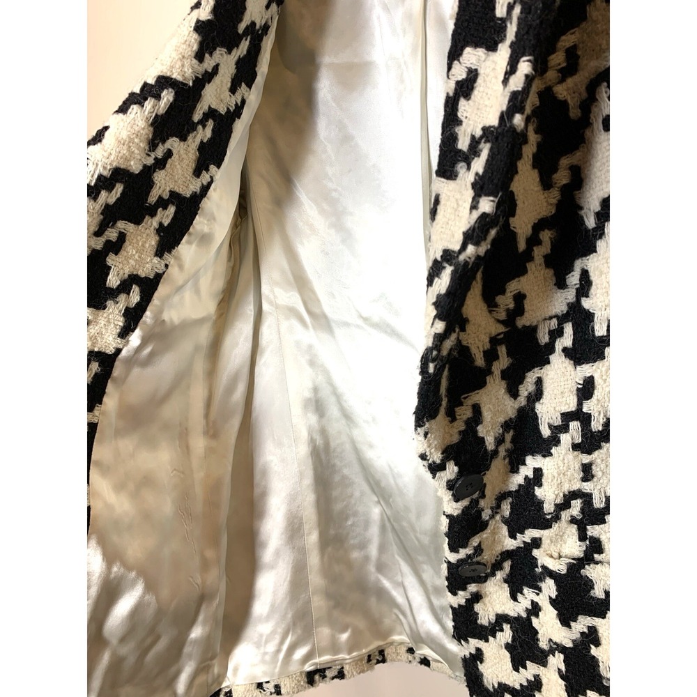 Episode Blazer Womens Size 2 Wool Houndstooth Oversized 80s 90s WARM! Lined VNTG - Picture 6 of 10